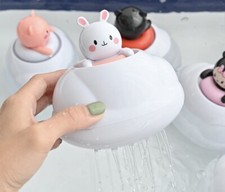 Baby Bath Toys, Floating Animal Characters, mold-free design.