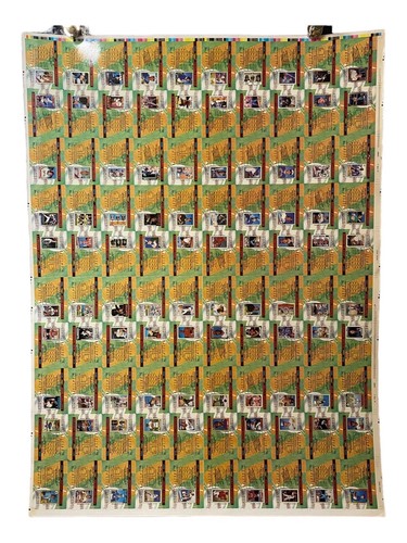Vintage Lots Of (4) 1991 Topps Uncut Sheet Of Baseball Cards 30.5”X 40” - Bild 6 von 23
