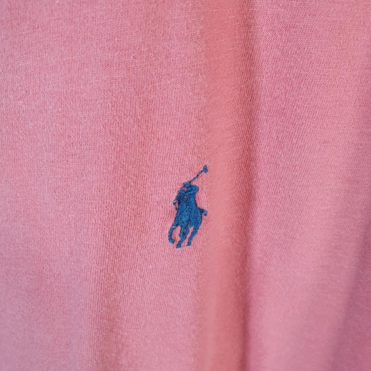 Polo Ralph Lauren vintage uomo grande rosa ricamata vestibilità classica pony