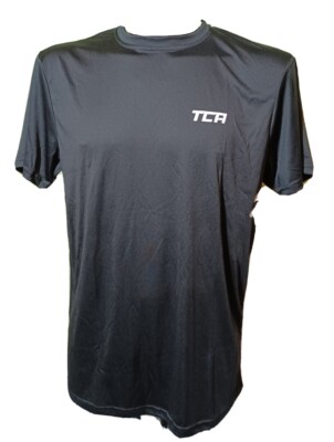 NEW TCA Men's Short Sleeve Base Layer, Black L UK