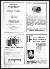 1936 General Radio Co. Cambridge Mass Type 510 Decade Resistance Units Print Ad