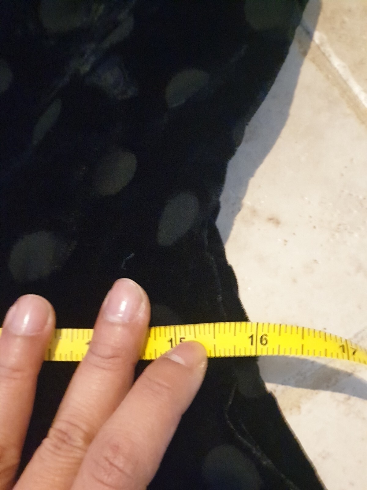 BIBA Women Midi Dress Black Size 12 UK Polka Dot Sleeveless Velvet A