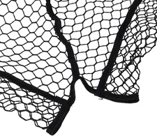 Ranger Heavy Duty Flat Bottom Replacement Net, 25"x 25" Hoop Size, Black #2525HD