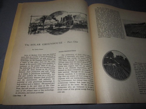 Vintage THE CIDER PRESS American Village Institute NUMBER 1 Volume 1 MAGAZINE - Picture 10 of 12