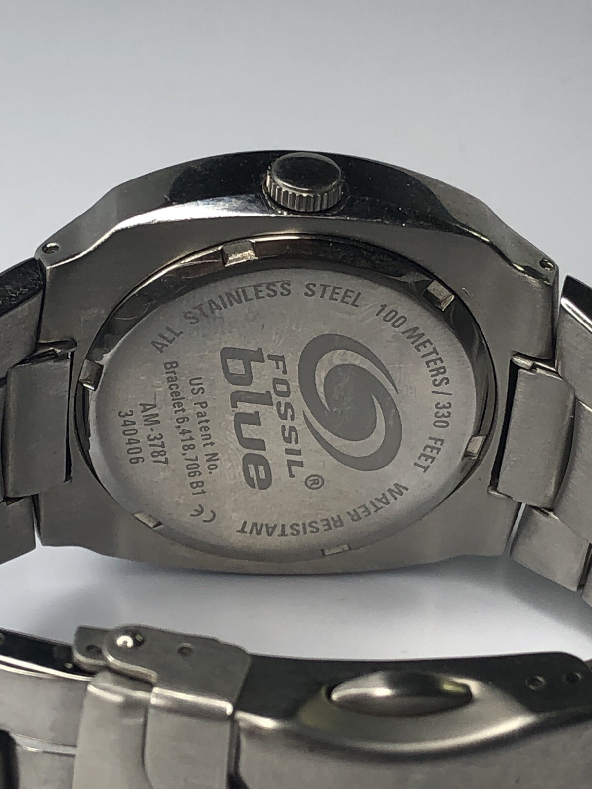 Fossil Blue Us Patent No Bracelet Store 