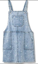 Cat Jack Girls' Floral Jeans Skirt - Light Wash, 6X