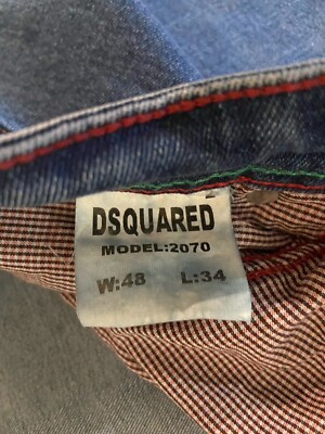 Dsquared 2 Made in Italy Blue Denim Jeans Men Size 48X34 US | eBay