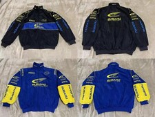 Unisex Adults F1 Team Racing Subaru Racing Jacket Embroidery Cotton Padded