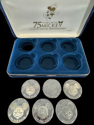 【ミッキーマウス】75周年 銀メダル 20g Disney 75 Years with Mickey Colorized 6 - 1 oz .999 Silver Coin
