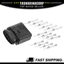 Pieza de 1 Nº1J0973837 Faro 14Pin Conector Eléctrico apto para VW para Audi