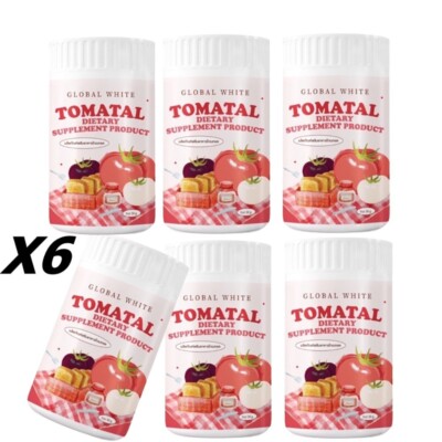 6X Global White Tomatal Tomato Drink Powder Anti-Aging Skincare Nourish nails Ha