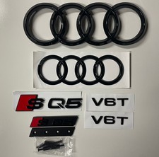 New Audi Sq5 V6t Y2018 Front Rear Ring Mesh Grill Badge Emblem Express Post Oe