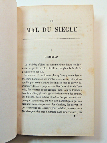 Henri Conscience. Le mal du siècle, scène de la vie contemporaine. 1866 - Picture 3 of 3