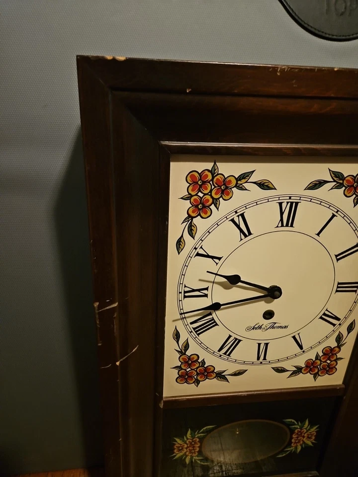 Reloj de Pared Vintage Seth Thomas General Time Redding Modelo E899-900 Edición 1 Foto 3 de 4