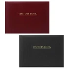 2 x Visitor's Book for Business/Reception/Hospitals Visitor Register RED & Black