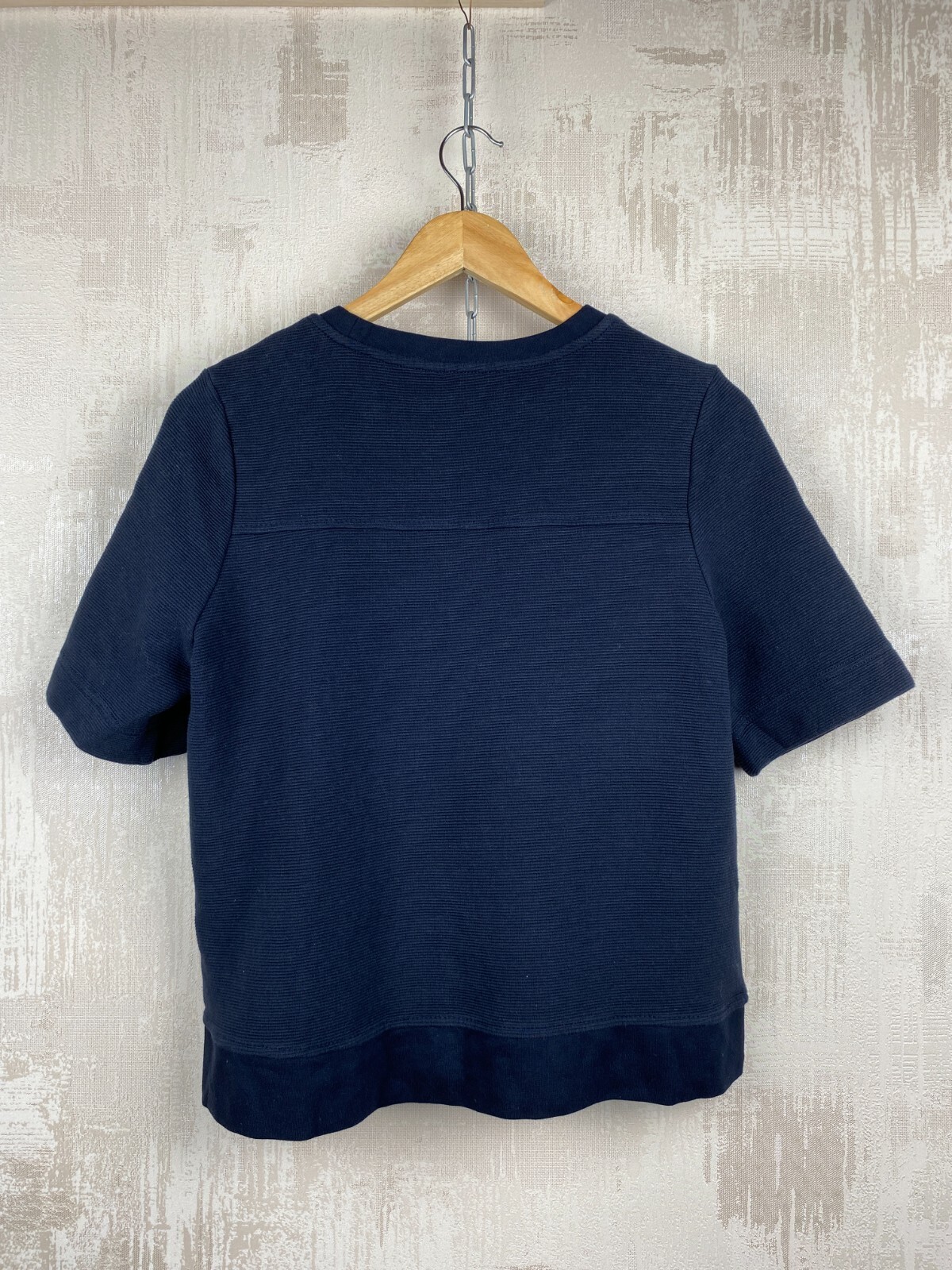 Me+Em Black Cotton Solid Basic Textured Striped T… - image 9