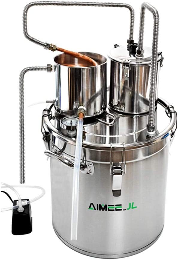 13Gal  Alcohol Whiskey Distiller Copper Tube Still Wine Boiler Home Brewing Kit 