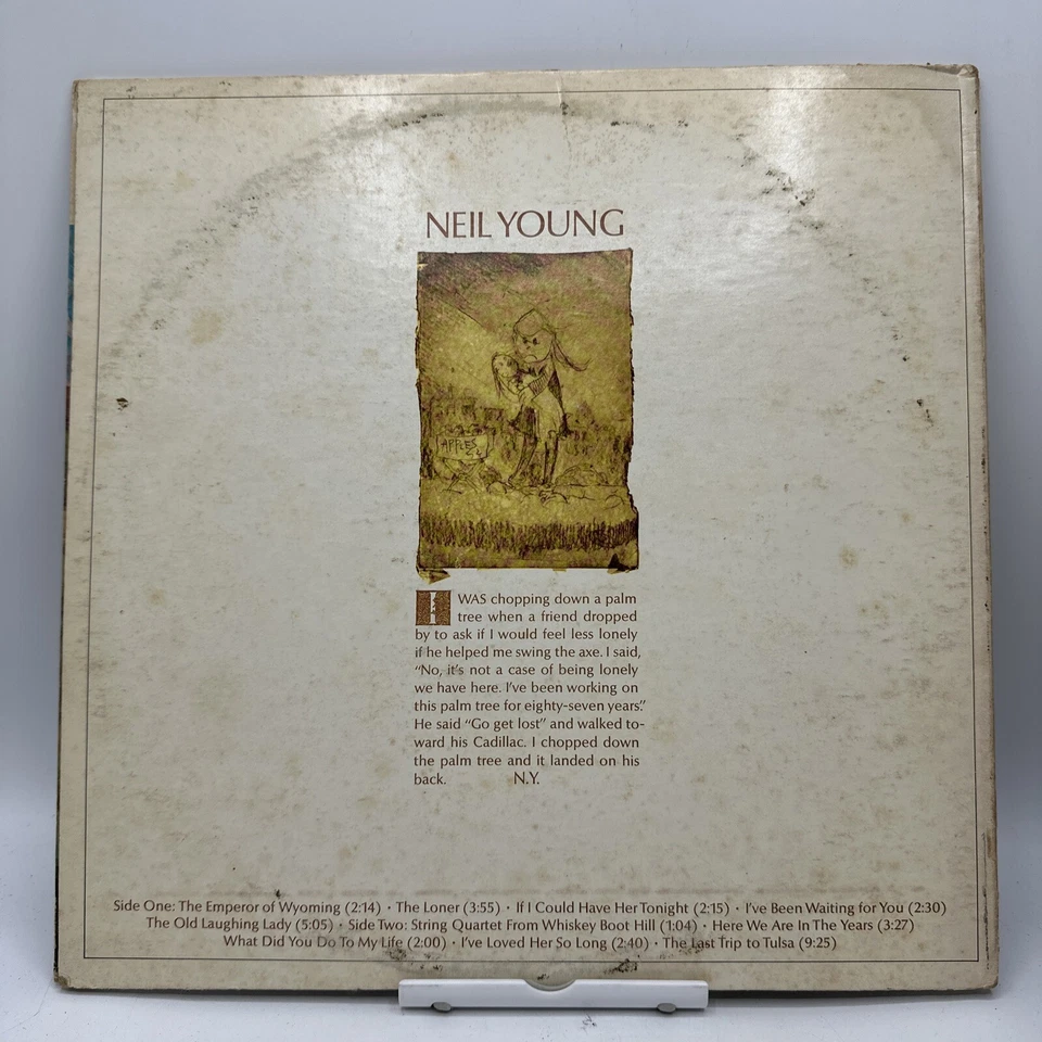 Neil Young  ( debut ) Reprise RS 6317 orig 1969 gatefold Vg+ 12” - Image 2 of 4