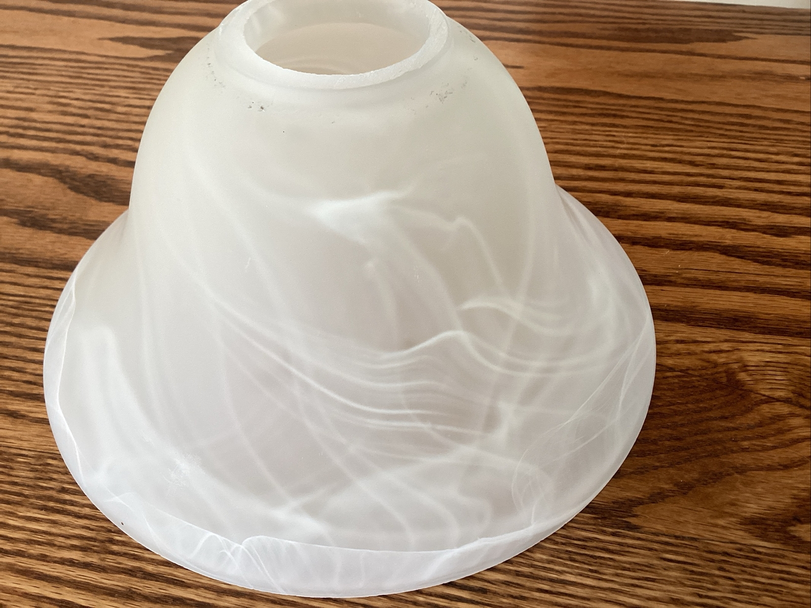 7.5” Alabaster Swirl Lamp Shades Replacement Glass For light fixture 1.