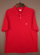 Brooks Brothers 346 Red Polo Shirt Men's Size XL Embroidered Logo Cotton