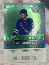2020-21 Upper Deck Credentials Vitali Kravtsov 129 /25 Debut Ticket Access