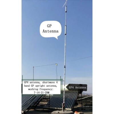 GP4 Ground Antenna 4 Band 7/14/21/29m with Excellent Efficiency -