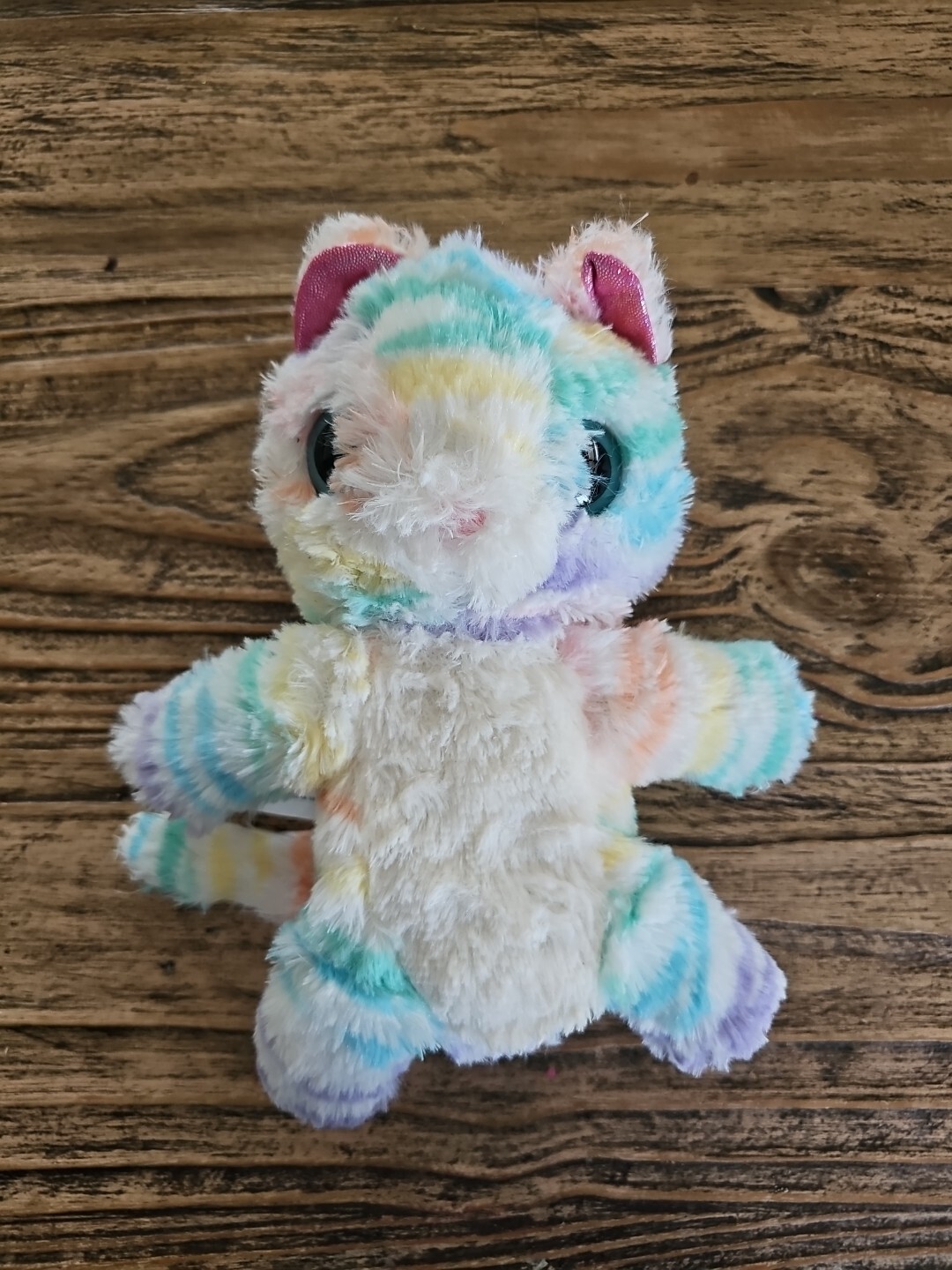 Moose SCRUFF-a-LUVS Cat Plush Pastel RAINBOW 25cm approx Stuffed Animal Furry 