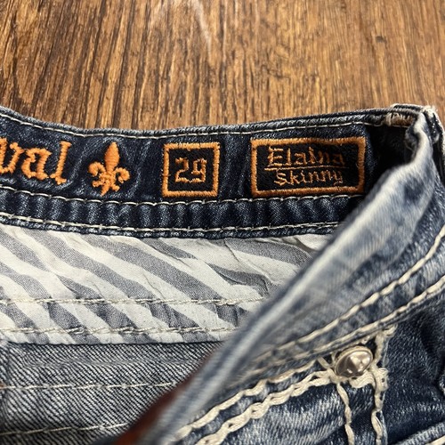 Jean skinny Rock Revival donna 29 blu Elaina - Foto 4 di 6