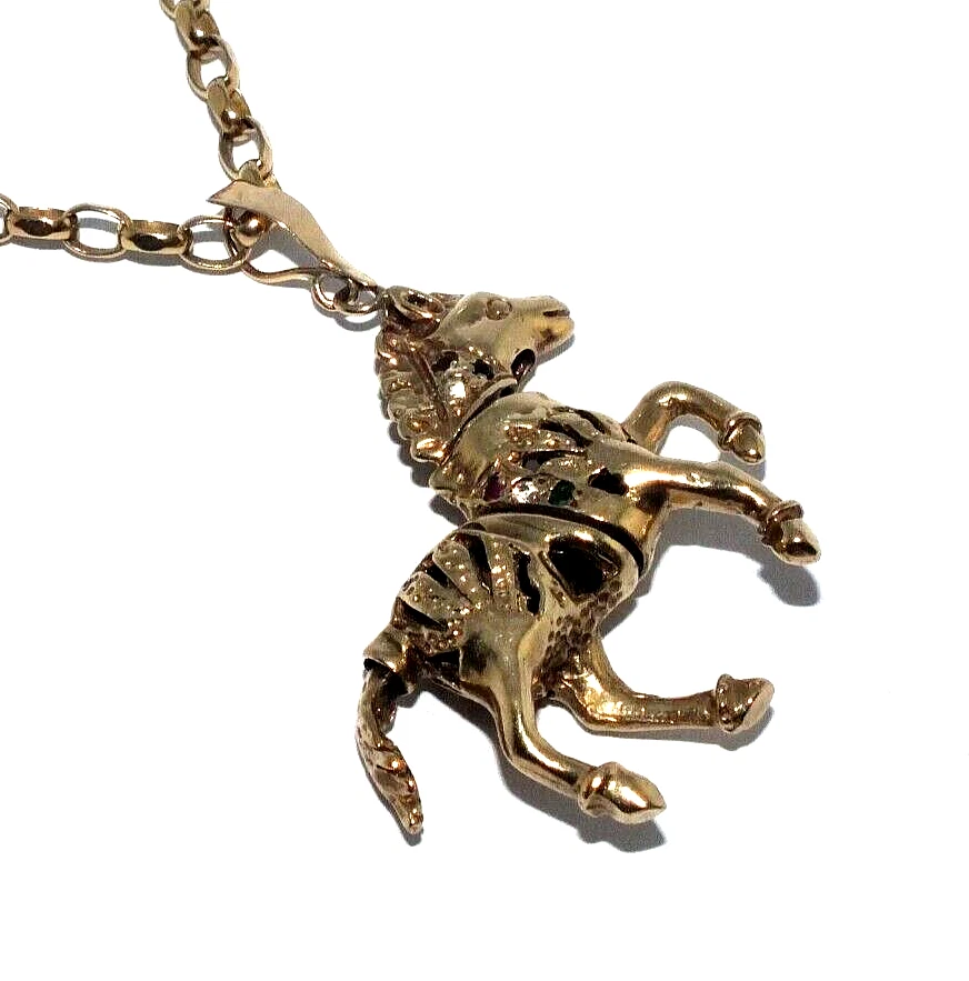 9ct gold horse best sale pendant