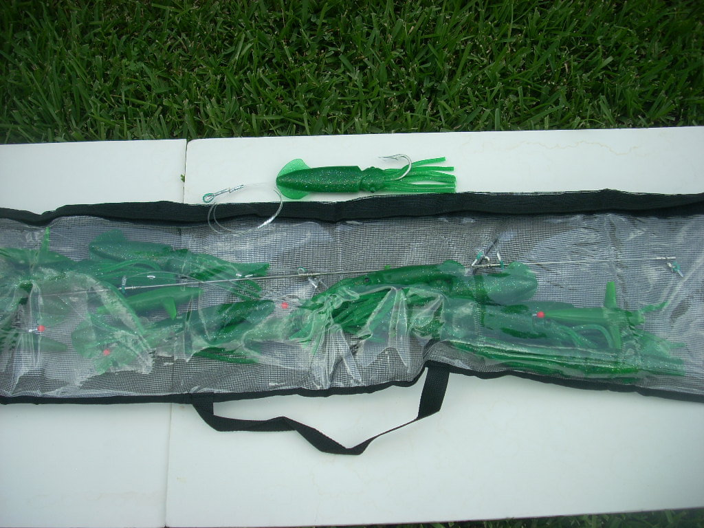 36" Splash 14 9"   Green Full Body Squid Spreader Bar  Tuna, Mahi, Billfish - Image 8