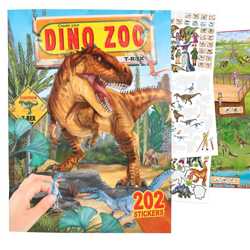 Depesche Create Your Dino Zoo sticker book Dinosaurs stickers Dinosaur activties