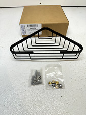 ICO Bath V93175 Volkano Corner Shower Basket, Matte Black