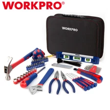 WORKPRO Home Tool Kit 100PIECE Household Hand Tool Kit Set w/Easy Carrying Pouch