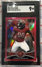 2012 TOPPS CHROME LAVONTE DAVID ROOKIE, #198, PINK REFRACTOR, SERIAL #269/399