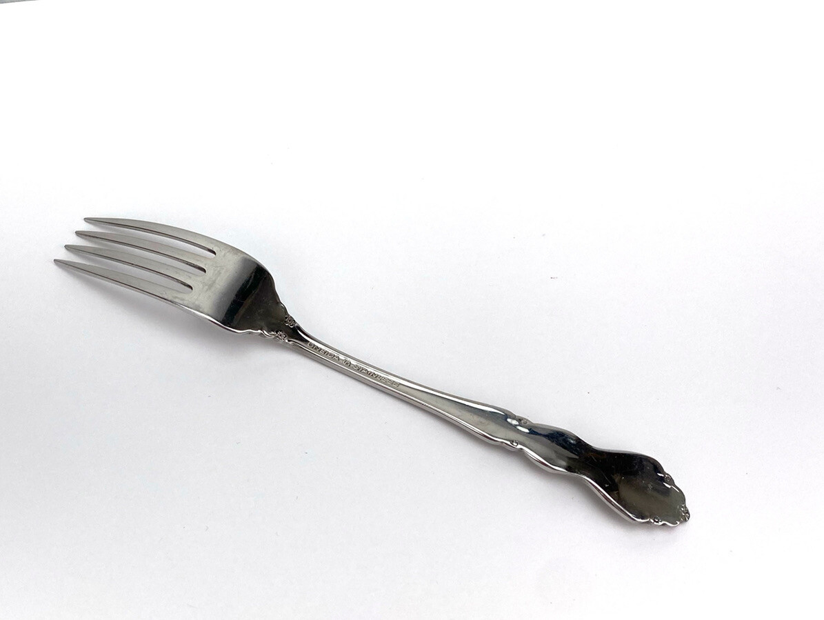 Oneida DOVER Stainless Dinner Fork 7 1/4”Cube Mark Glossy Flatware eBay