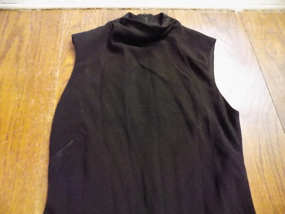 Maxi Vestido De Colección Años 90 Y2K Sin Mangas Cuello Alto Elegante Clásico Chic Ralph Lauren 6 Foto 2 de 4