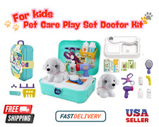 TEUVO PET DOG CARE PLAY SET DOCTOR KIT 16 PCS PRETEND VET GROOMING TOYS