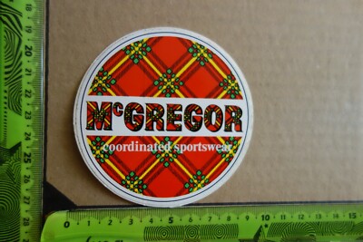 Alter Aufkleber Sport Kleidung MC GREGOR