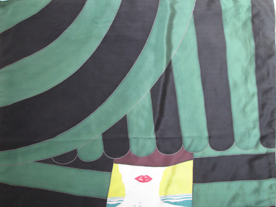 Foulard Vintage En Soie LUCIA – Dimensions 88x90 Cm, Couleur Bordeaux, Occasion En Bon état