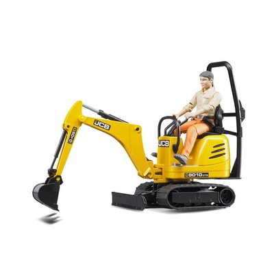 Bruder JCB Mikrobagger 8010 CTS und Bauarbeiter 62002 (28 EUR/Stück)