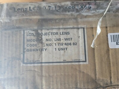 Sanyo LNS-W07 Projector Short Throw on Axial 0.8:1 Lens Brand New