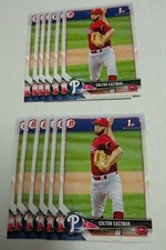12 2018 Bowman Draft COLTON EASTMAN card lot PHILADELPHIA PHILLIES Paper #96
