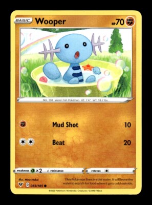 Pokemon Vivid Voltage WOOPER 083/185 | eBay