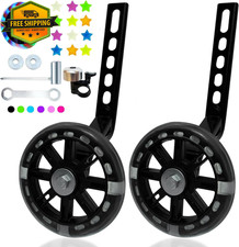 Kids Bike Training Wheels Flash Mute Stabilizer Kit for 12-20 Inch Bike