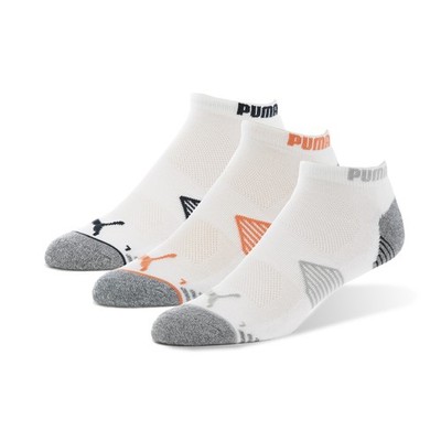 Puma Essential Low Cut 3 Pack Flat Gray Socks Men 12-Sep