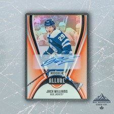 2025-26 Allure Hockey JACK WILLIAMS Red Rainbow AUTO RC #104 Columbus 