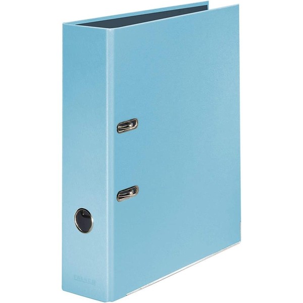 Falken Ordner Din A4 Pastellcolor Himmel-Blau 8Cm Breit Ringordner Aktenordner-image