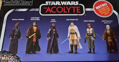 STAR WARS RETRO COLLECTION THE ACOLYTES 6 FIGURES NIB