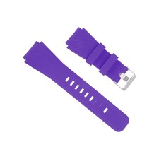 Rubber Watch Band 22mm, Unique Design Replacement Silicone Watch Strap, Purple