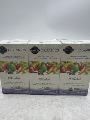 Garden of Life Organics Prenatal organic multivitamin Pack Of 3 Exp 09/2027